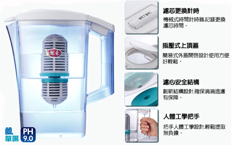 鉅豪-鹼單喝濾水壺